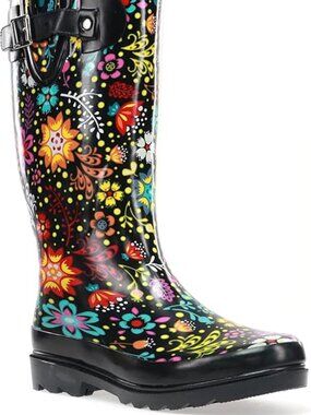 Women's Tall Waterproof Rain Boot Outdoor Garden Shoes